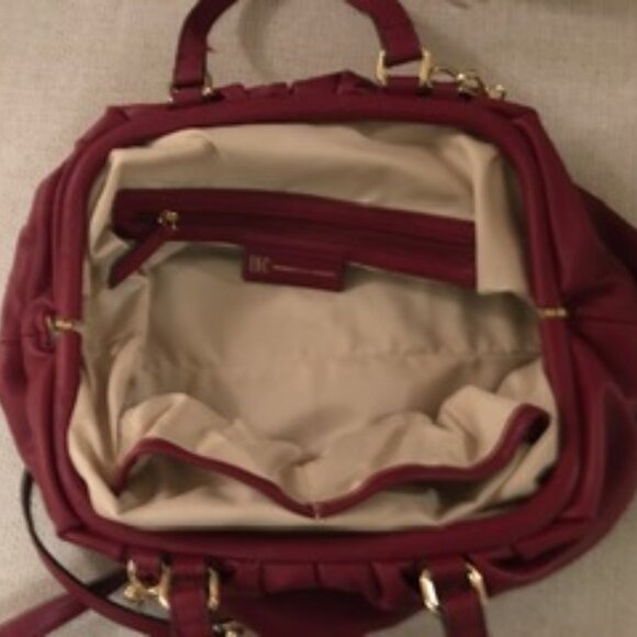 INC International Concepts Burgundy Top Handle Shoulder Bag - Picture 5 of 5